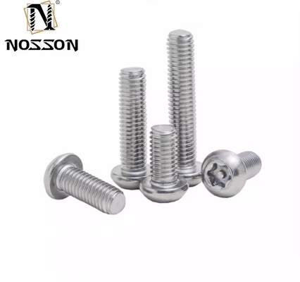 Vattone di sicurezza metrica in acciaio inossidabile Torx Pan Head con pin per M1.6-M20 nel sistema di misurazione platinato in argento standard JIS