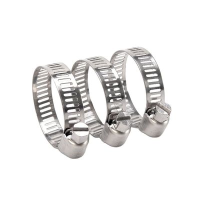 16-300mm American Type Worm Drive Stainless Steel Hose Clamp con misurazione metrica di resistenza rinforzata e supporto OEM