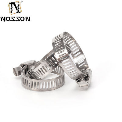 16-300mm American Type Worm Drive Stainless Steel Hose Clamp con misurazione metrica di resistenza rinforzata e supporto OEM