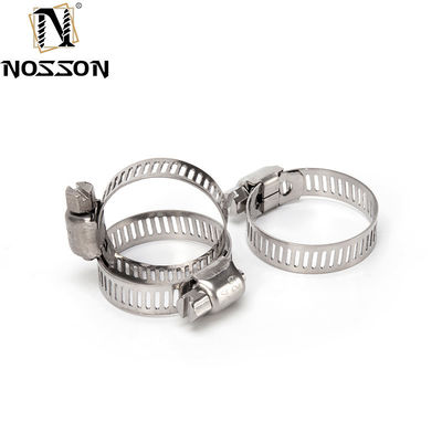 16-300mm American Type Worm Drive Stainless Steel Hose Clamp con misurazione metrica di resistenza rinforzata e supporto OEM