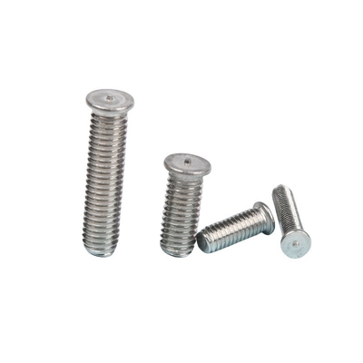 Bollino di saldatura in acciaio inox argento DIN34817 con finitura in zinco resistente alle condizioni estreme e alla lucidatura