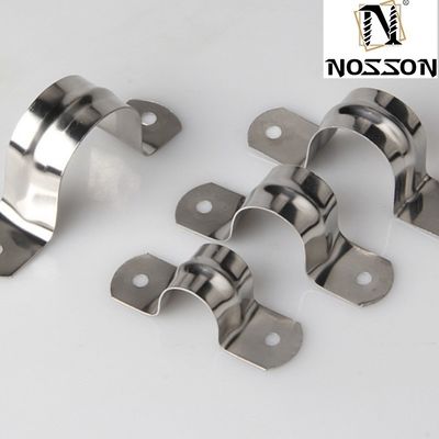 Clampo per campioni di bulloni tipo Clampo pesante per il routing a due linee in acciaio inossidabile Clampe per tubi di sella Sistema di misurazione metrica