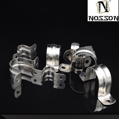 Clampo per campioni di bulloni tipo Clampo pesante per il routing a due linee in acciaio inossidabile Clampe per tubi di sella Sistema di misurazione metrica