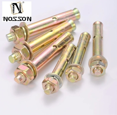Campione di finitura marrone in acciaio inossidabile B8MSH B8M B8 B7 18-8 INOX 1/4 in Hex Head Sleeve Anchor per applicazioni pesanti
