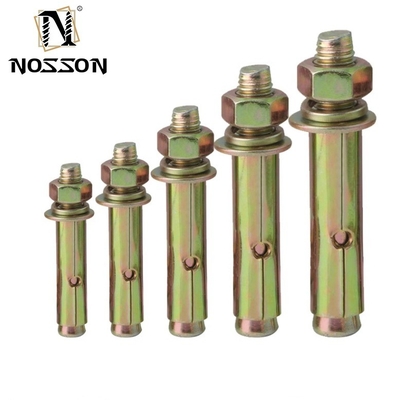 Campione di finitura marrone in acciaio inossidabile B8MSH B8M B8 B7 18-8 INOX 1/4 in Hex Head Sleeve Anchor per applicazioni pesanti