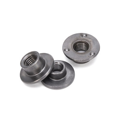 304 acciaio inossidabile M3 M4 M5 M6 M8 M10 Din 546 Noccioline rotonde con buco nel sistema di misurazione metrico e finitura placcata al nichel