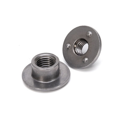 304 acciaio inossidabile M3 M4 M5 M6 M8 M10 Din 546 Noccioline rotonde con buco nel sistema di misurazione metrico e finitura placcata al nichel