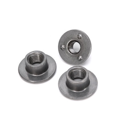 304 acciaio inossidabile M3 M4 M5 M6 M8 M10 Din 546 Noccioline rotonde con buco nel sistema di misurazione metrico e finitura placcata al nichel