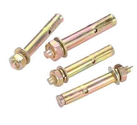 Bolti di ancoraggio di espansione in acciaio al carbonio Grado 4.8 8.8 10.9 12.9 con rivestimento colorato GB 22795 Finish Longer Life TiCN