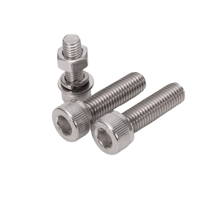 Bolli in acciaio inossidabile m1.6 m2 m2.5 m3 m4 m5 m6 m8 m10 m12 m14 m16 m20 con finitura rivestita in zinco-alluminio secondo lo standard DIN