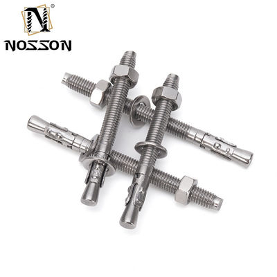 TiCN rivestito M12*150mm Acciaio al carbonio Gr4.8 Zinc Plated Wedge Anchor Bolt per applicazioni standard ISO ad alta capacità