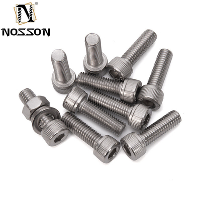 Bolli in acciaio inossidabile m1.6 m2 m2.5 m3 m4 m5 m6 m8 m10 m12 m14 m16 m20 con finitura rivestita in zinco-alluminio secondo lo standard DIN