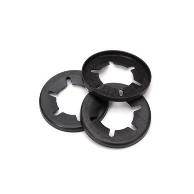 M3-M30 Finitura semplice Dente interno in acciaio nero Fast Starlock Clamp Lock Washers Circlips per l'albero Stile dentale esterno