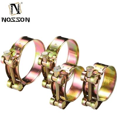 Clampo per tubi di qualità industriale JIS Standard Solid Robust Heavy Duty con rivestimento in zinco