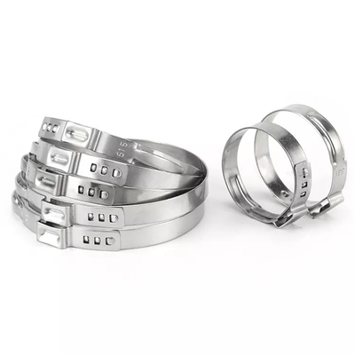 Sistema di misurazione metrica Clampada a tubo senza passo a un orecchio per accessori idraulici Pex ZINC Finish JIS Standard