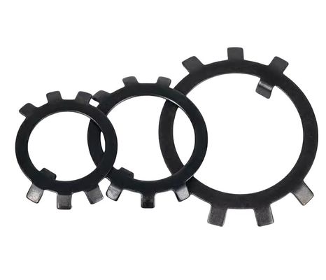 Lavatrici a serratura a molla in acciaio al carbonio con sei artigli di arresto della lavatrice Piastra anti-sbloccamento per dadi rotondi M10-M30