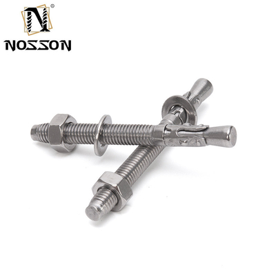 Ancoraggio di cuneo in acciaio d'argento resistente alla corrosione DIN Standard Ancoraggio di cuneo in acciaio d'argento M6 M8 M10 M12 M16