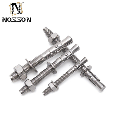 Ancoraggio di cuneo in acciaio d'argento resistente alla corrosione DIN Standard Ancoraggio di cuneo in acciaio d'argento M6 M8 M10 M12 M16