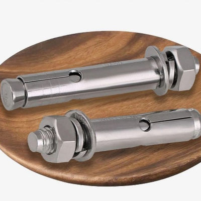 M10x100 304 in acciaio inossidabile External Hex Expansion Bolt Screw Sleeve Anchor Expansion Screw Bolt per la costruzione Finish Plain