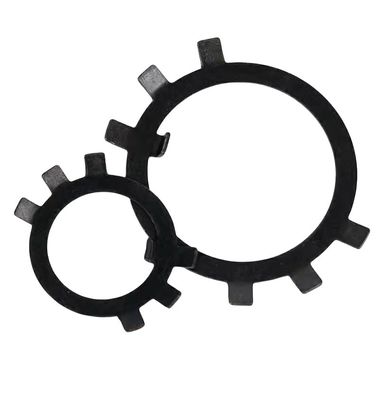 Finitura nera ANSI/ASME Standard M10-M200 Split Style Acciaio inossidabile Sesta mascella di controllo di lavaggio Mezza serratura a pozzo per nocciolo rotondo