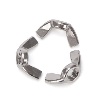 Acciaio inossidabile 304/316 Noci di farfalla con finitura galvanizzata Sistema di misurazione metrica standard JIS Durable