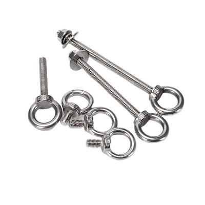 Anello di sollevamento marittimo per viti, buco di anello, bullone per occhi in acciaio M6 M8 M10 con sistema di misurazione DIN Standard e INCH