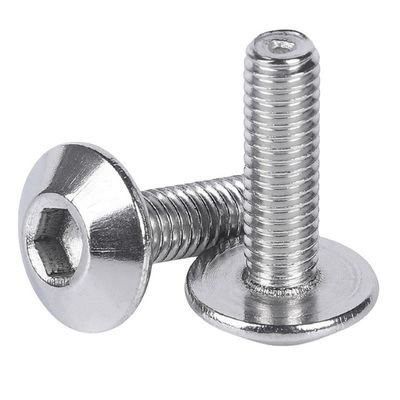 Metrica M6 *12 Testa ombrello Hex Socket Screw con finitura cromata e sistema di misurazione INCH JIS Standard