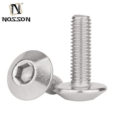 Metrica M6 *12 Testa ombrello Hex Socket Screw con finitura cromata e sistema di misurazione INCH JIS Standard