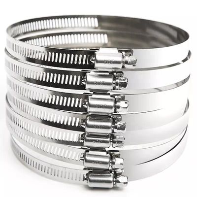 Performance dell'industria pesante mineraria Germania Clampo per tubi in acciaio inossidabile con motore a vermi nel sistema di misurazione metrica