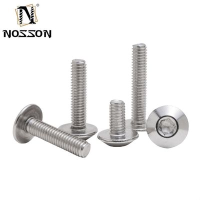 Metrica M6 *12 Testa ombrello Hex Socket Screw con finitura cromata e sistema di misurazione INCH JIS Standard