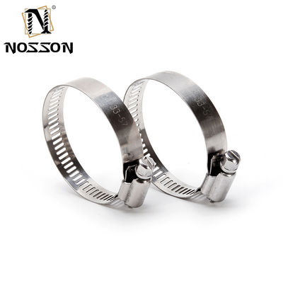 Superficie Piano Americano Regolabile Pipe Clamp Worm Gear 201 304 in acciaio inossidabile Hose Clamps 10-16 con Zinc Finish Sample