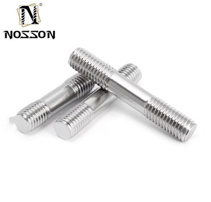 DIN Standard Zinc Finish Double Bolt Rod Stud Bolt a filo per applicazioni industriali e M3 M4 M5 M6 M8 M10 M12 M16 M20