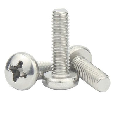 Metrica in acciaio inossidabile DIN 7985 Phillips Pan Machine Head Screw M2 M3 M4 M5 M6 M7 M8 M10 6-32 per applicazioni industriali