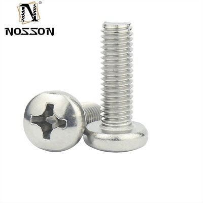 Metrica in acciaio inossidabile DIN 7985 Phillips Pan Machine Head Screw M2 M3 M4 M5 M6 M7 M8 M10 6-32 per applicazioni industriali