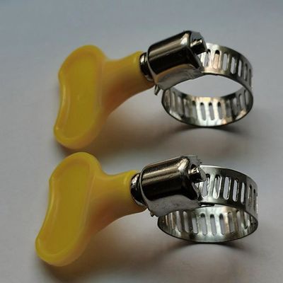 Clampo per tubi in acciaio inossidabile standard GB di tipo americano con maniglia di farfalla di plastica per miniere e pesanti