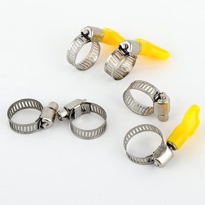 Clampo per tubi in acciaio inossidabile standard GB di tipo americano con maniglia di farfalla di plastica per miniere e pesanti