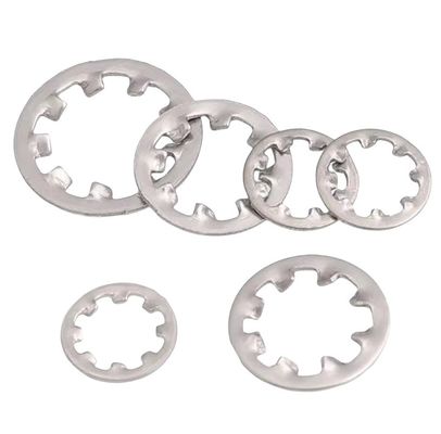 M6-M30 304 in acciaio inossidabile denti interni esterni serrated spring lock washer per la domanda personalizzata in industria generale