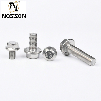 Cerniere di carrozza in acciaio inossidabile di grado 4.8 8.8 10.9 12.9 Dacromet Hex Flange Bolt con filo completo DIN6921 Benefit