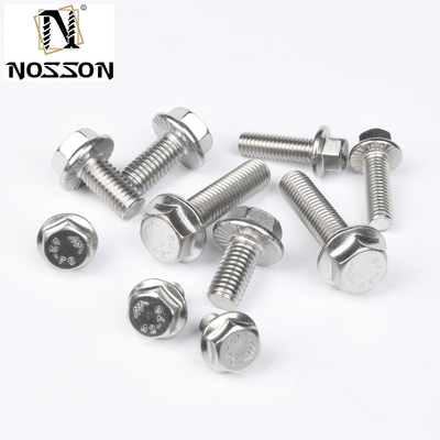 Cerniere di carrozza in acciaio inossidabile di grado 4.8 8.8 10.9 12.9 Dacromet Hex Flange Bolt con filo completo DIN6921 Benefit