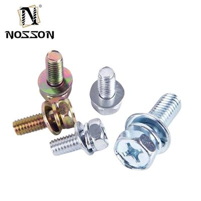 Acciaio inossidabile SUS 304 316 316L Finitura piana Croce intagliata Testa di padella Sems vite DIN7985 M3 M4 M5 con certificazione ISO