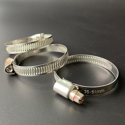 16-300 mm Clampo per tubi a vite a testa a fessura in acciaio inossidabile di tipo tedesco per applicazioni alimentari o bevande non standard