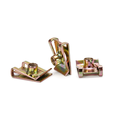 M4-M10 Testa esagonale Plain Metal U Shaped Speed Clip Nuts Fasteners per ferro carbonio acciaio zinco placcato Clamp Nut Reed Nut Nero