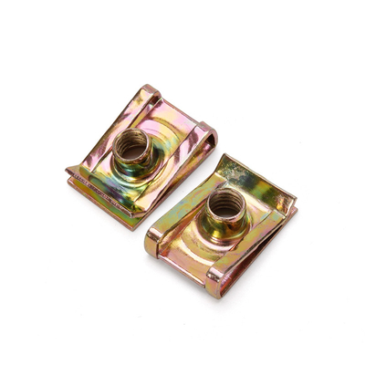 M4-M10 Testa esagonale Plain Metal U Shaped Speed Clip Nuts Fasteners per ferro carbonio acciaio zinco placcato Clamp Nut Reed Nut Nero
