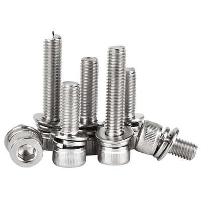 GB Standard Blu tinto Finitura M5 M6 M8 acciaio inossidabile SS 304 316 316L Hex cappa testa presa Sems vite DIN912 Sistema di misurazione INCH