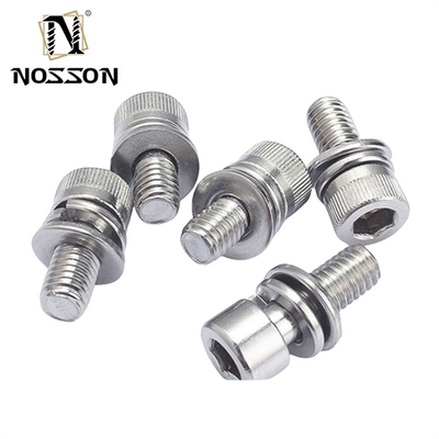 GB Standard Blu tinto Finitura M5 M6 M8 acciaio inossidabile SS 304 316 316L Hex cappa testa presa Sems vite DIN912 Sistema di misurazione INCH