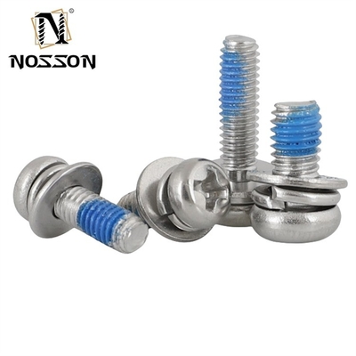 Sistema di misurazione INCH Pan Head Cross Screw Zinc M3 M4 M5 M6 con dimensioni da 1,6 a 20 mm e finitura cromata
