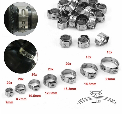 Clampo per orecchie singole in acciaio inossidabile 304 per l'industria generale da -Fornito supporto personalizzato OEM campione In stock