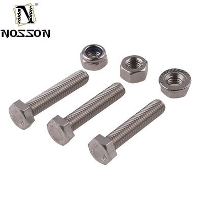 Finitura piana DIN Standard Hex Head Bolts M5 M6 M8 per applicazioni pesanti in acciaio inossidabile