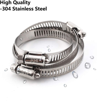 In stock Clamps a motore a vermi per tubi e tubi fermi Sistema di misurazione metrico da 118-140 mm