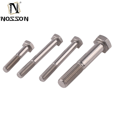 Finitura in zinco ANSI/ASME Standard Stainless Steel Half Thread Hex Bolt per applicazioni pesanti
